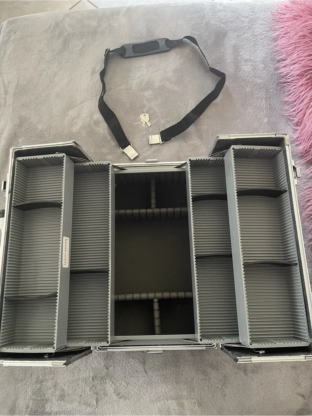 Victoria's Secret Black and Silver Makeup Train Case